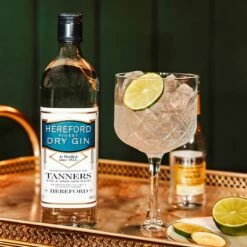 Hereford Finest Dry Gin, Tanners, 40% Vol