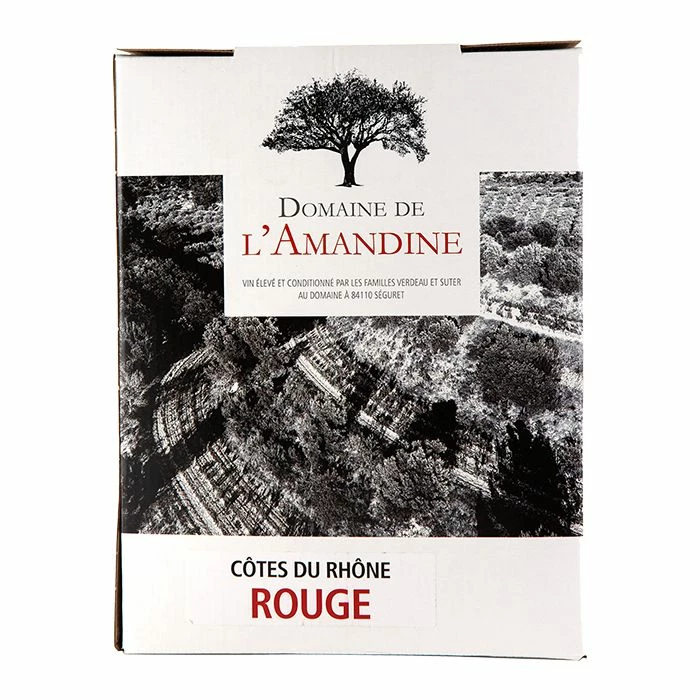 Domaine De L'Amandine Rouge, Côtes Du Rhône 3 Litre BIB 4 Domaine De L'Amandine Rouge, Côtes Du Rhône 3 Litre BIB - Image 2