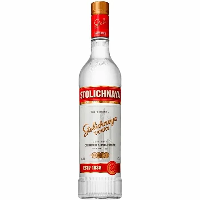 Stolichnaya Vodka, Latvia, 40% Vol 3 Stolichnaya Vodka, Latvia, 40% Vol